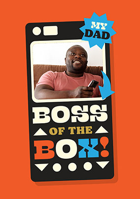 Boss Of The Box Photo Father's Day Card