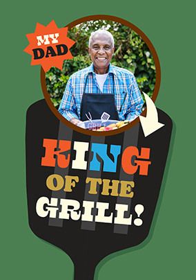 Photo of King Of The Grill Photo Father's Day Card
