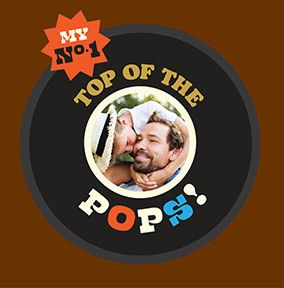 Photo of Top Of The Pops Photo Square Father's Day Card