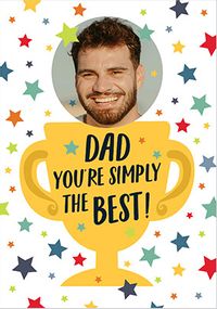 Tap to view You're Simply The Best Dad Trophy Father's Day Photo Card