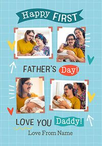 Tap to view 1st Father's Day 4 Photo Card