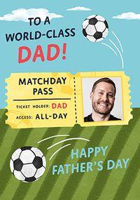 Tap to view Matchday Pass Father's Day Photo Card