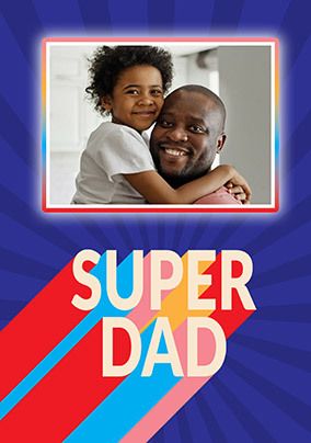 Photo of Super Dad Photo Upload Father's Day Card
