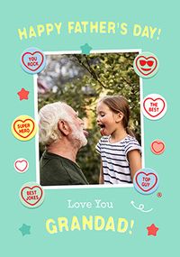 Tap to view Swizzels Love Hearts Love You Grandad Father's Day Photo Card