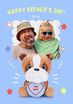 Photo of Swizzels Love Hearts Top Dad Father's Day Photo Card