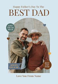Tap to view Best Dad Classic Father's Day Photo Card