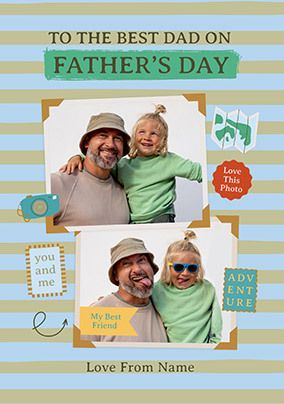 Photo of Best Dad On Father's Day Explorer 2 Photo Card