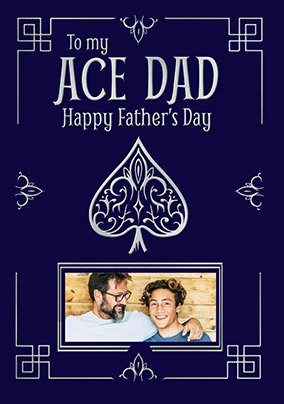 Ace Dad Father's Day Photo Card