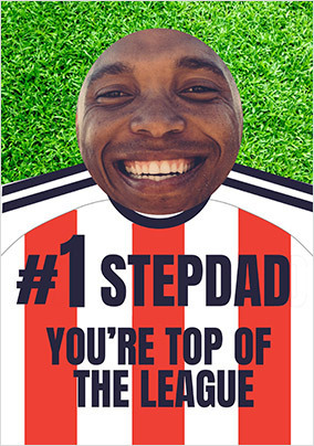 Red Kit Step Dad Photo Father's Day Card