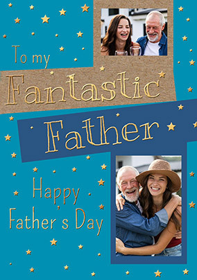 Fantastic Father Photo Father's Day Card