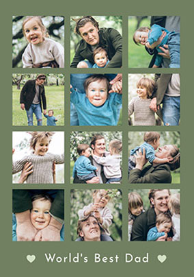 World's Best Dad Photo Father's Day Card