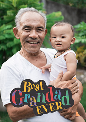 Best Grandad Ever Giant Father's Day Photo Card