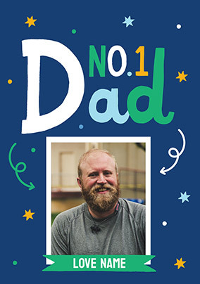 No.1 Dad Giant Father's Day Card