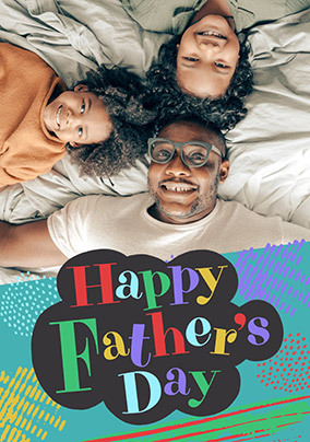 Happy Father's Day Colourful Giant Card