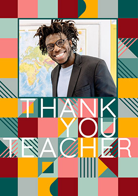 Giant Thank You Teacher Photo Card