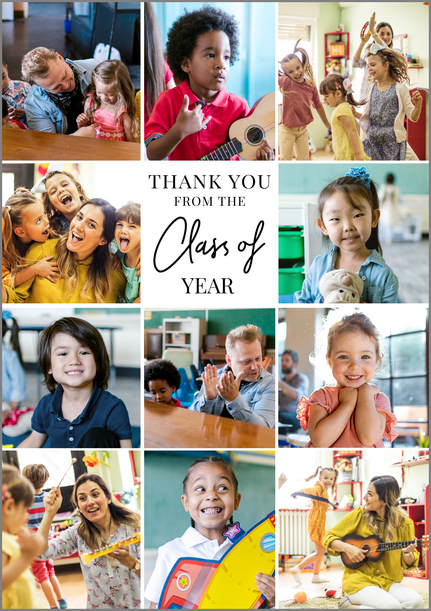 Thank You Teacher Giant Card From The Class