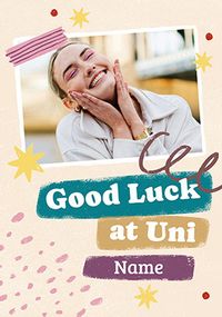 Tap to view Scrapbook Good Luck At University Photo Card
