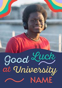 Tap to view Good Luck at University Photo Upload Card