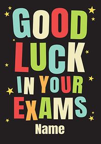 Tap to view Simple Bold Good Luck in your Exams Card
