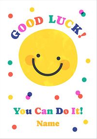 Tap to view Smiley Face Good Luck Card