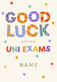 Tap to view Good Luck With Your University Exams Personalised Card