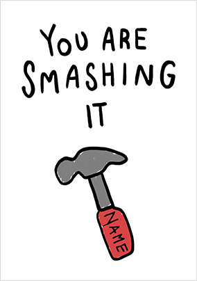 Smash It Graduation Card