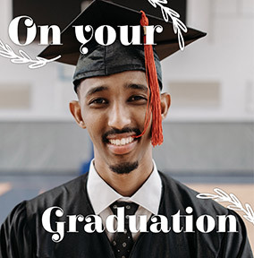 On Your Graduation Full Photo Upload Square Card