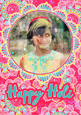 Happy Holi Photo Card