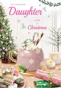 Tap to view Daughter Cocoa Personalised Christmas Card