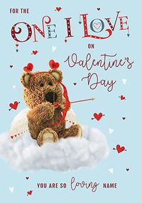Barley Bear - One I Love Valentine's Day Personalised Card