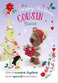 Barley Bear Cousin Christmas Card