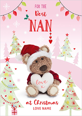 Barley Bear Nan Christmas Card