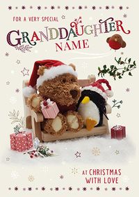 Tap to view Barley Bear Granddaughter Christmas Card
