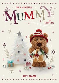 Barley Bear Mummy Christmas Card