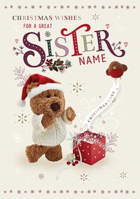 Tap to view Barley Bear Sister Christmas Card