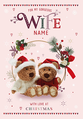 Barley Bear Wife Christmas Card | Funky Pigeon