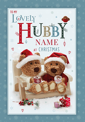 Barley Bear Hubby Christmas Card