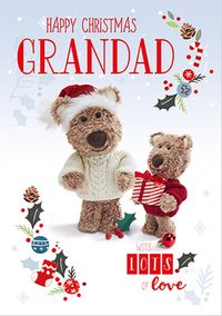 Barley Bear Grandad Christmas Card
