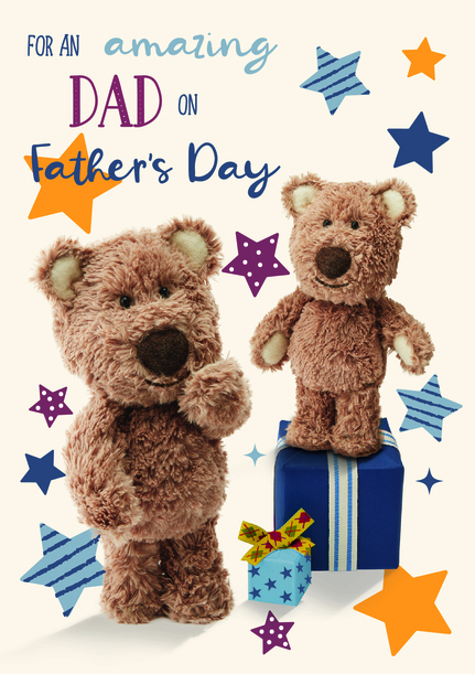 Barley Bear - Amazing Dad Father's Day Personalised Card