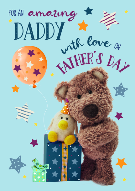Barley Bear - Daddy Father's Day Personalised Card