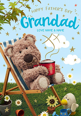 Barley Bear - Grandad Personalised Father's Day Card
