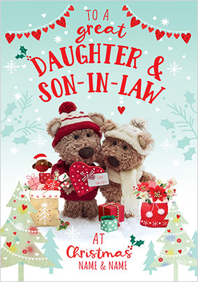 Barley Bear - Daughter and Son in Law Christmas Card