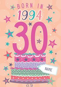 Tap to view Born in 1994 Birthday Card for her