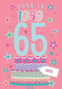 Tap to view Born in 1959 Birthday Card for her