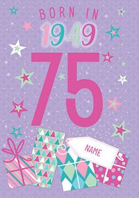 Tap to view Born in 1949 Birthday Card for her