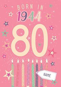 Tap to view Born in 1944 Birthday Card for her