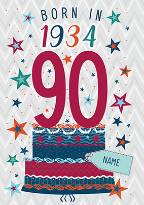 Born in 1934 Birthday Card for him