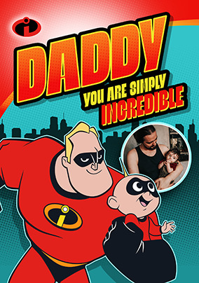 The Incredibles Daddy Father's Day Photo Card