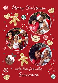 Tap to view From the Family Gingerbread Photo Christmas Card