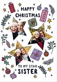 Tap to view Star Sister Photo Christmas Card